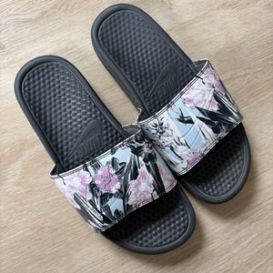 Nike Benassi JDI 618919 BRACHY floral Print Women's Size 8